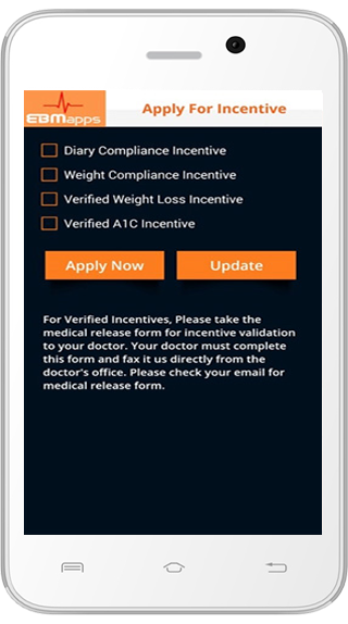 EBMapps- Apply for incentive resulting 